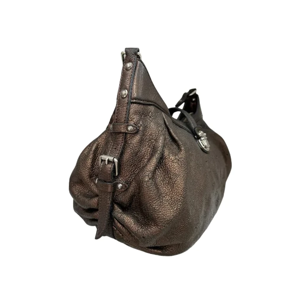 Louis Vuitton Vintage Tweedehands Mahina XS Leren Schoudertas Brown Dames