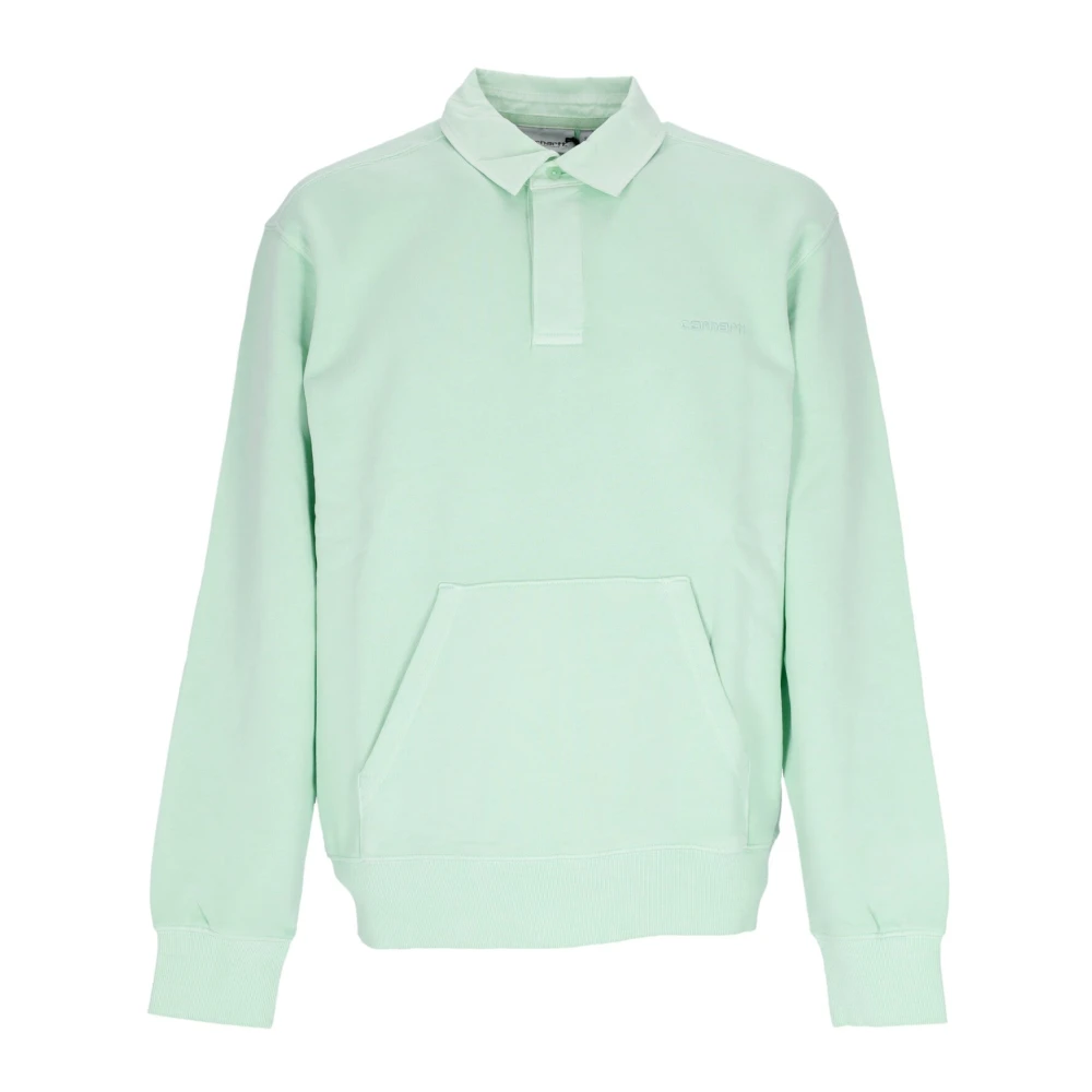 Carhartt WIP Script Sweater Lichtgewicht Sweatshirt Bleek Spearmint Green Heren