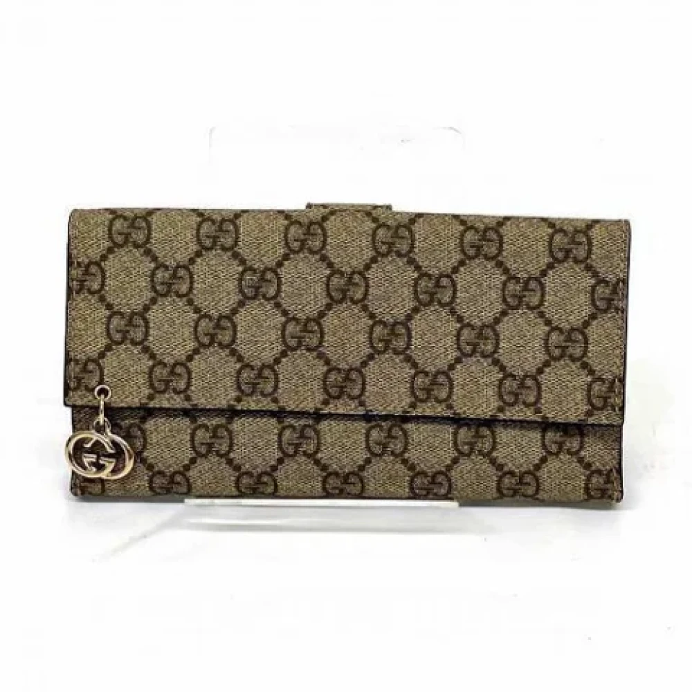 Gucci Vintage Pre-owned Leather wallets Brown Dames