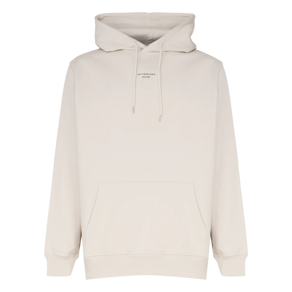 Drole De Monsieur Men's Beige Le Hoodie Slogan Classique