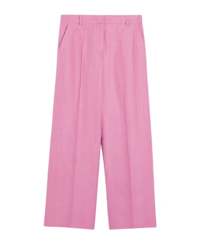 pantalon-en-lin-jambe-droite-fuchsia