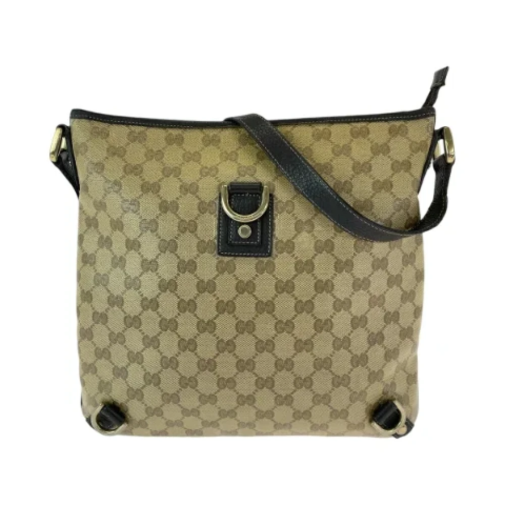 Gucci Vintage Pre-owned Canvas crossbody-bags Beige Dames