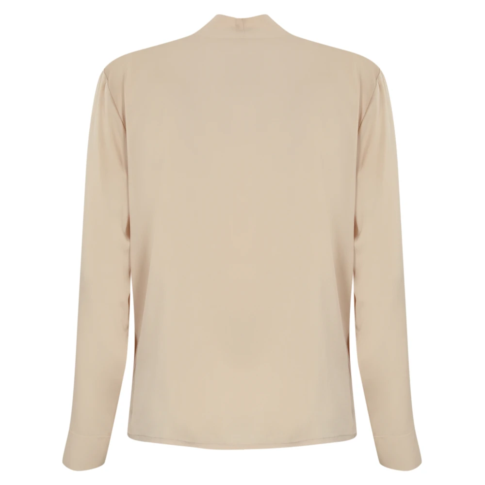 D.Exterior Satijnen Cross-Neck Beige Blouse Beige Dames