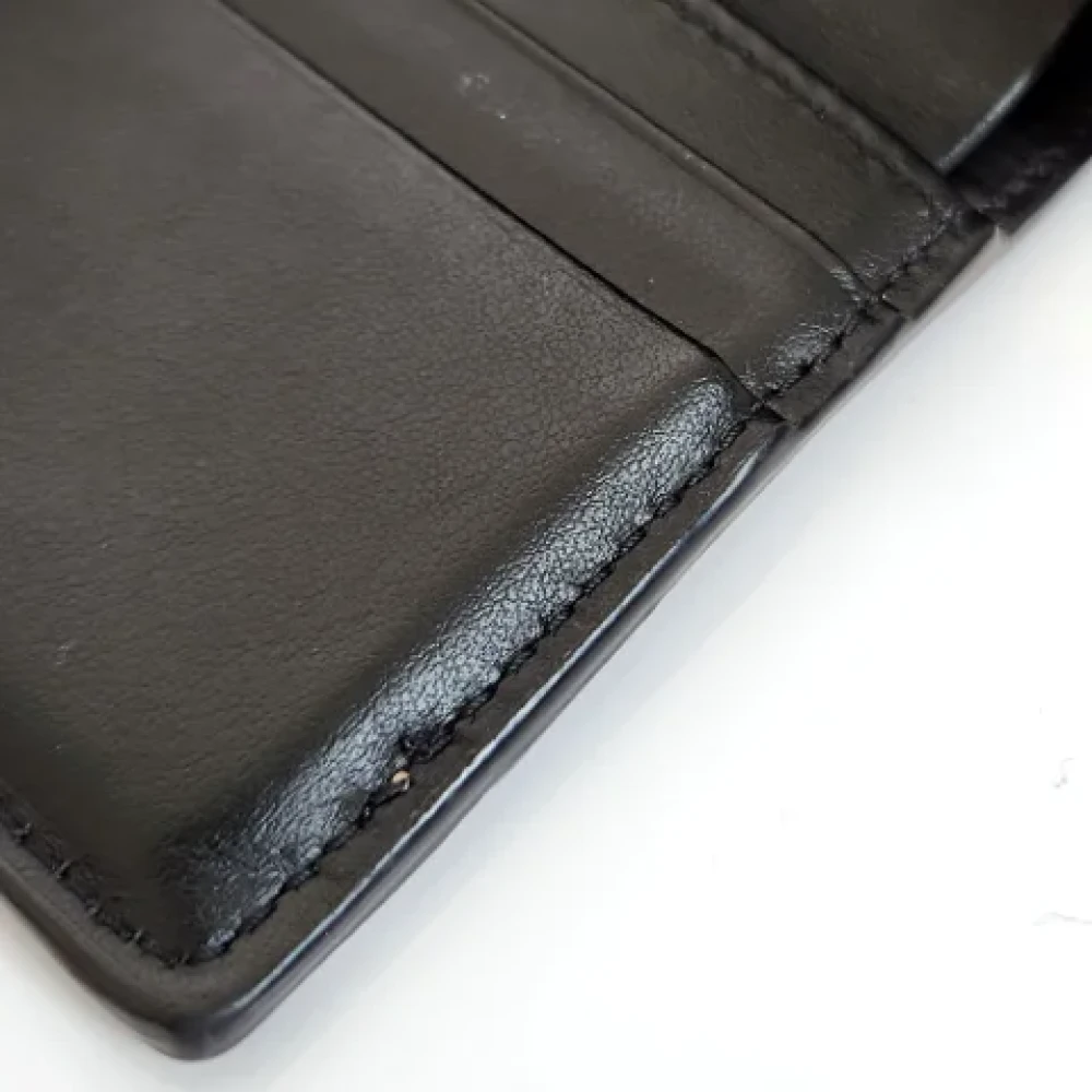 Burberry Vintage Pre-owned Leather wallets Black Dames