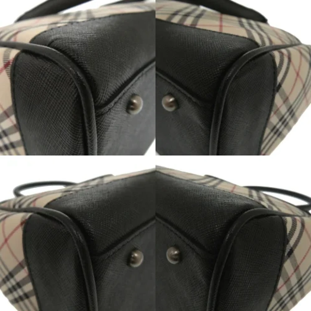Burberry Vintage Pre-owned Canvas handbags Beige Dames