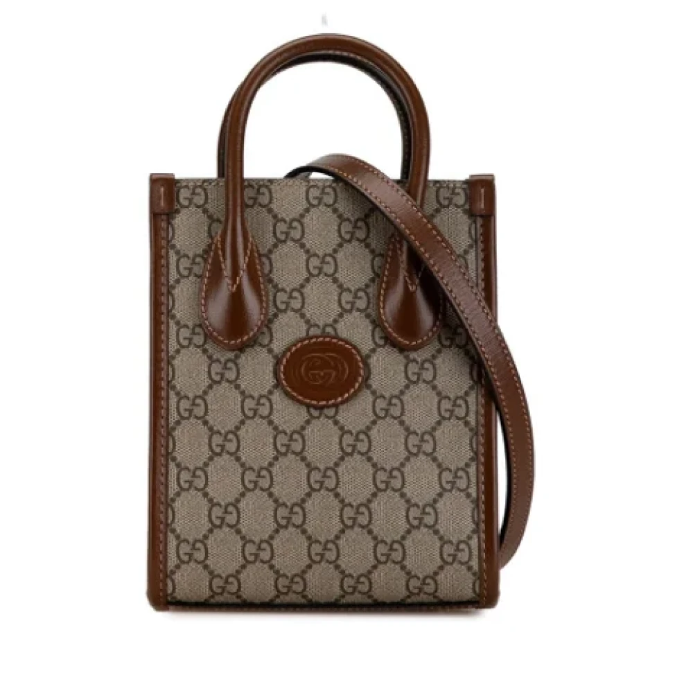 Gucci Vintage Pre-owned Leather gucci-bags Brown Dames