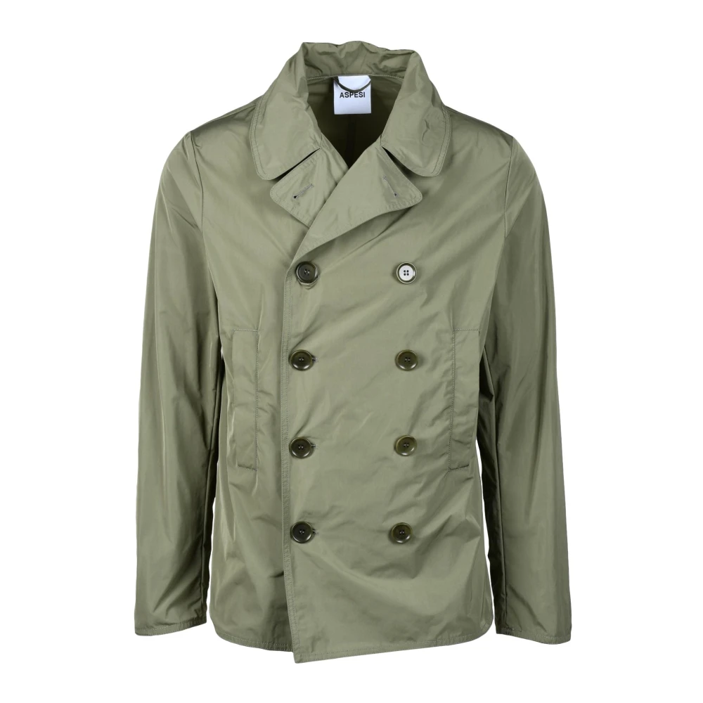Aspesi Polyester Winterjas Green Heren