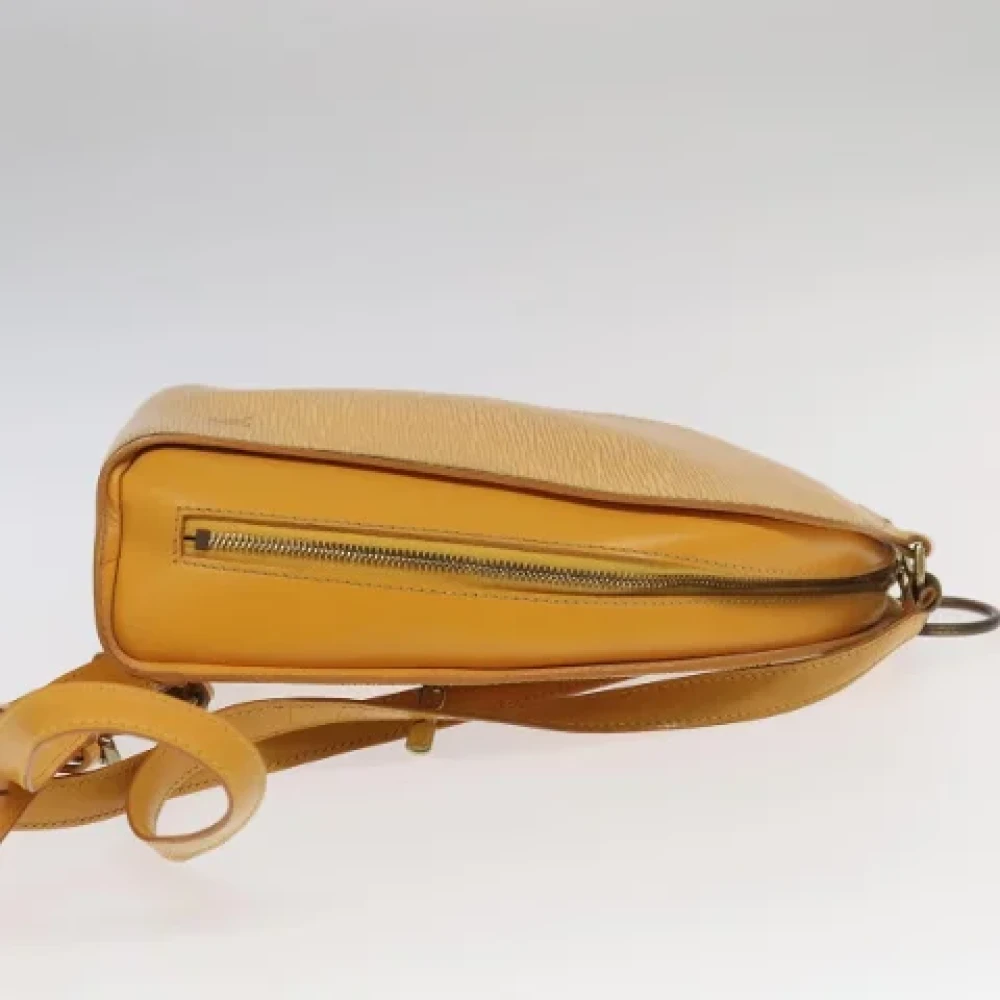 Louis Vuitton Vintage Pre-owned Leather backpacks Yellow Dames