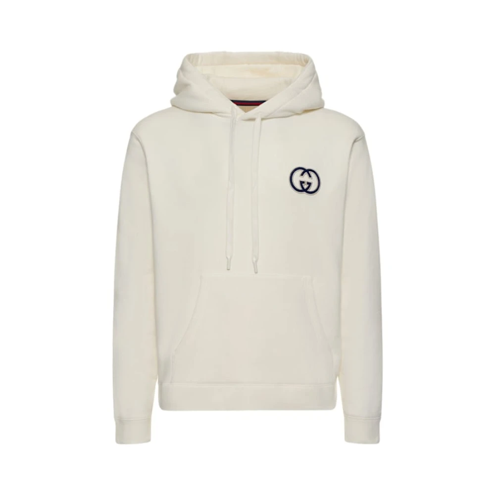 Gucci Katoenen hoodie met GG-print White Heren