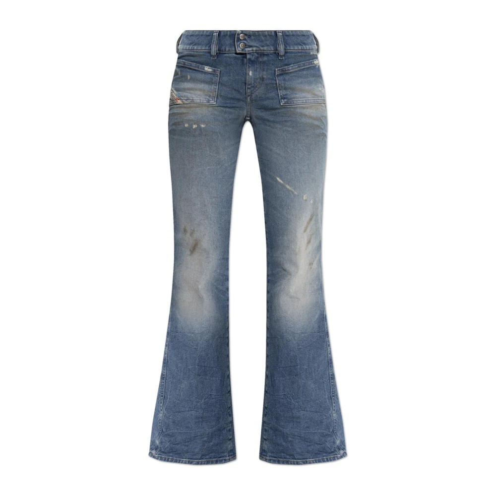 Diesel Vrouw Blauw Jeans Dames, W28 L32, Katoen, D-Hush Jeans