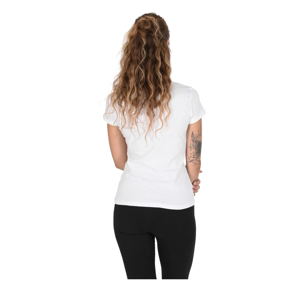 Love Moschino Optisch Wit Katoenen T-Shirt White Dames