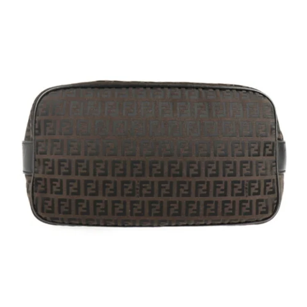 Fendi Vintage Pre-owned Canvas shoulder-bags Black Dames