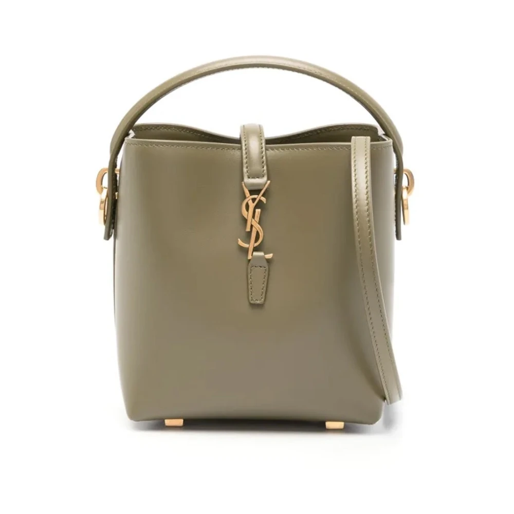 Saint Laurent Mini Schoudertas met Cassandre Sluiting Green Dames