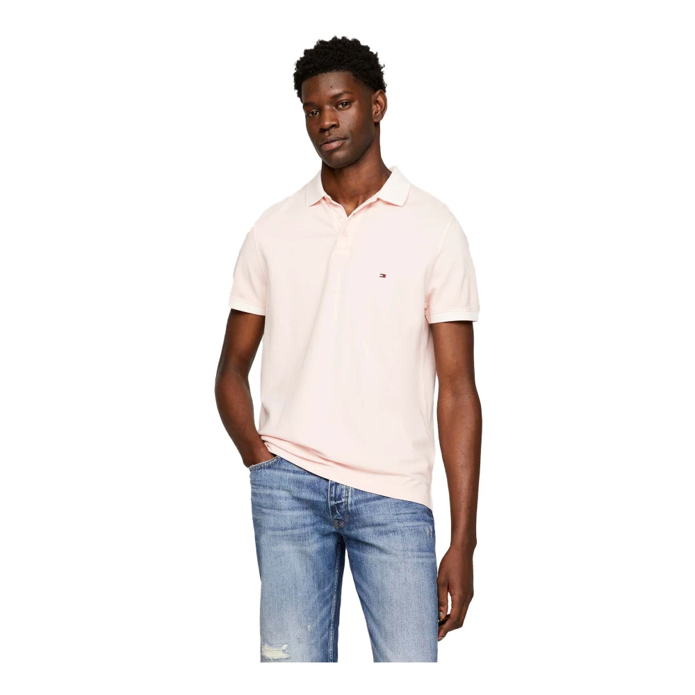 Tommy Hilfiger Kristallrosa Polo Skjorta Pink, Herr