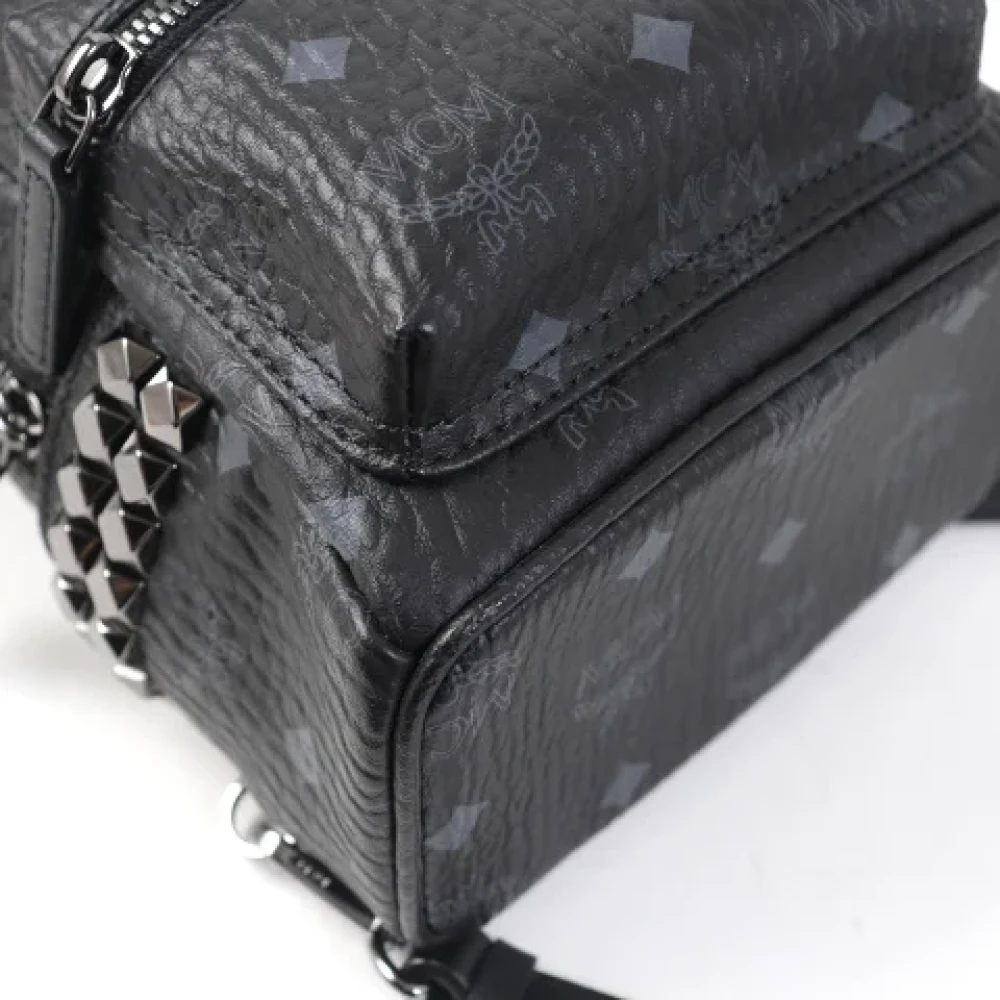 MCM Pre-owned Leather backpacks Black Dames