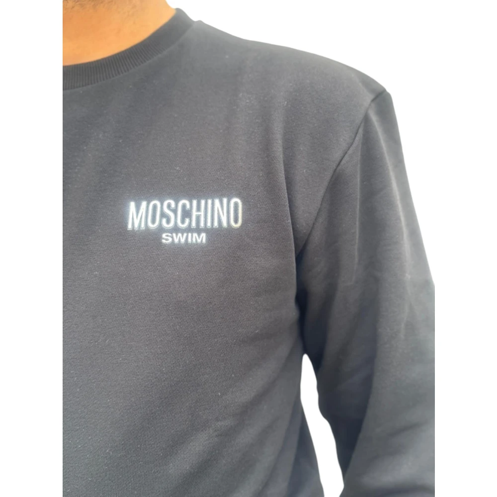 Moschino Katoenen Sweatshirt Black Heren