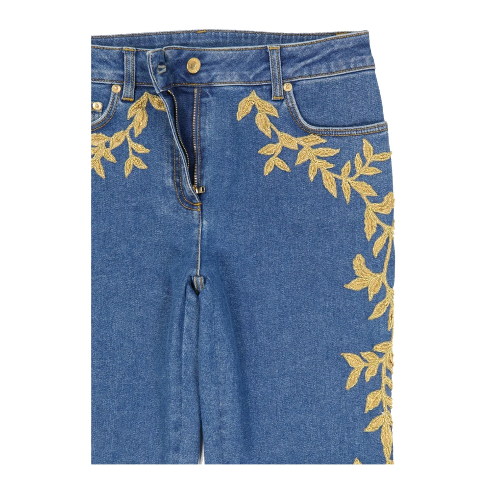 Moschino Blauwe Denim Jeans voor Vrouwen Blue Dames