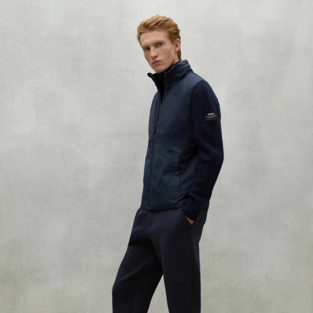 Ecoalf Gebreide jassen Blue Heren