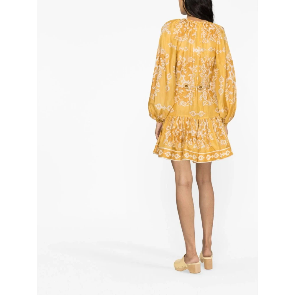 Zimmermann Short Dresses Yellow Dames