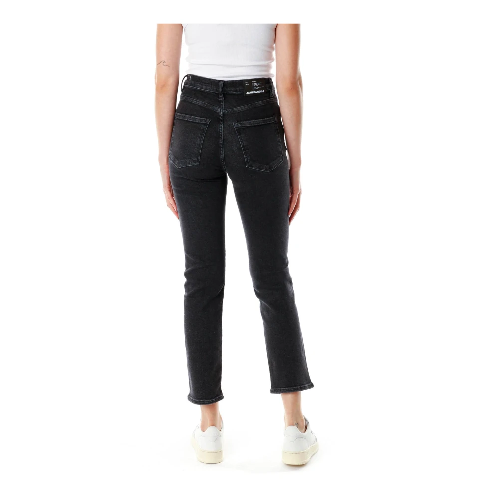 ARMEDANGELS Hoge Taille Straight Leg Jeans Gray Dames