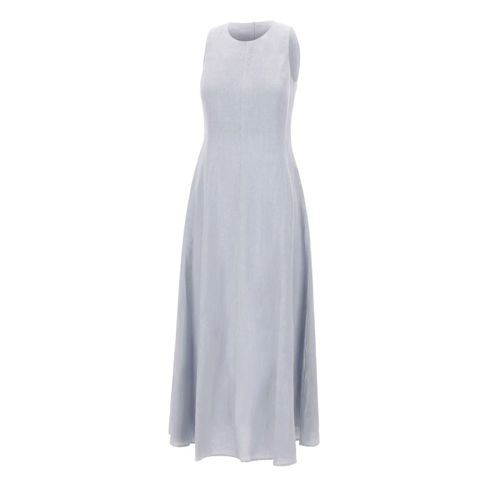 Eleventy Women's Blue Sleeveless Maxi Dress
