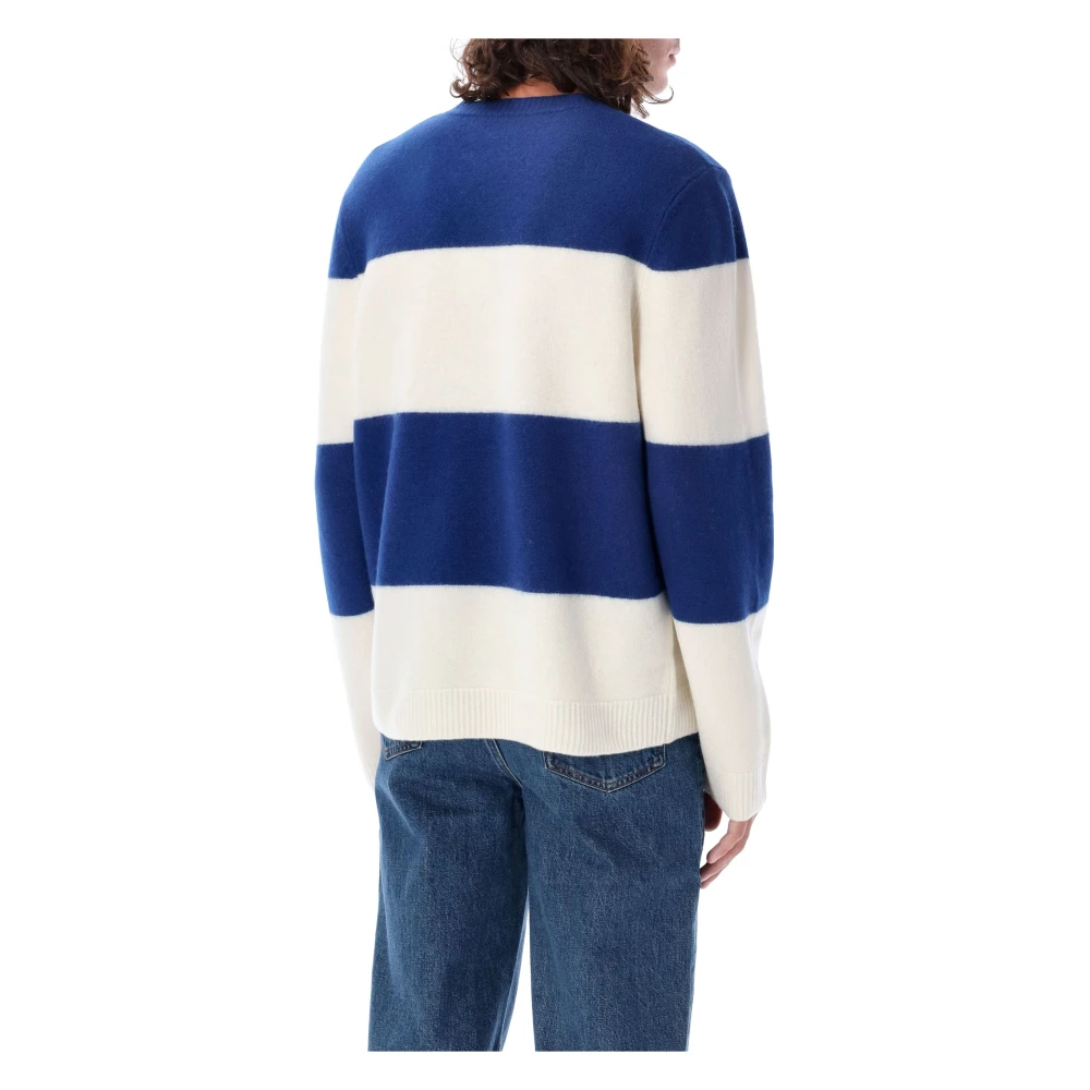 A.p.c. Stijlvolle Gebreide Trui Blue Heren