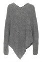poncho-tricot-asphalte-melange-motif-elegant