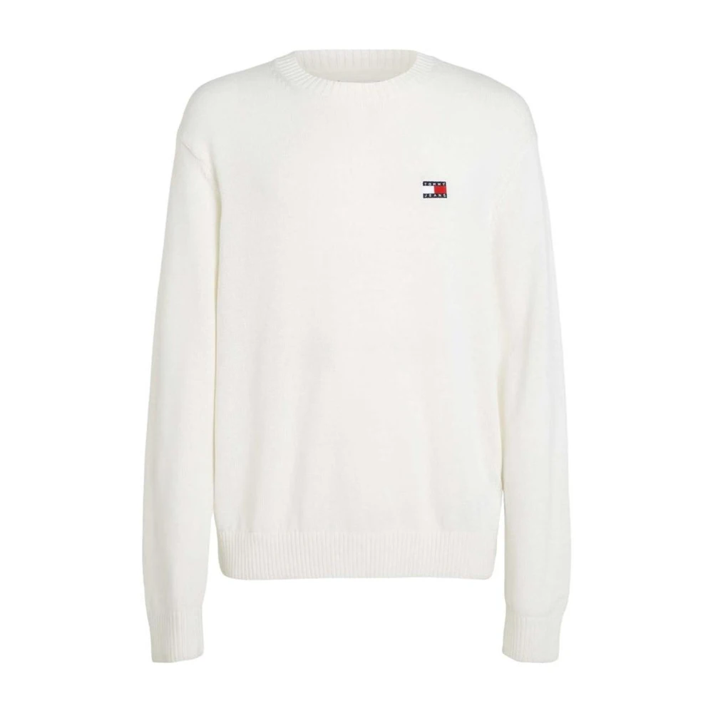 Tommy Jeans Gebreide trui voor mannen White Heren
