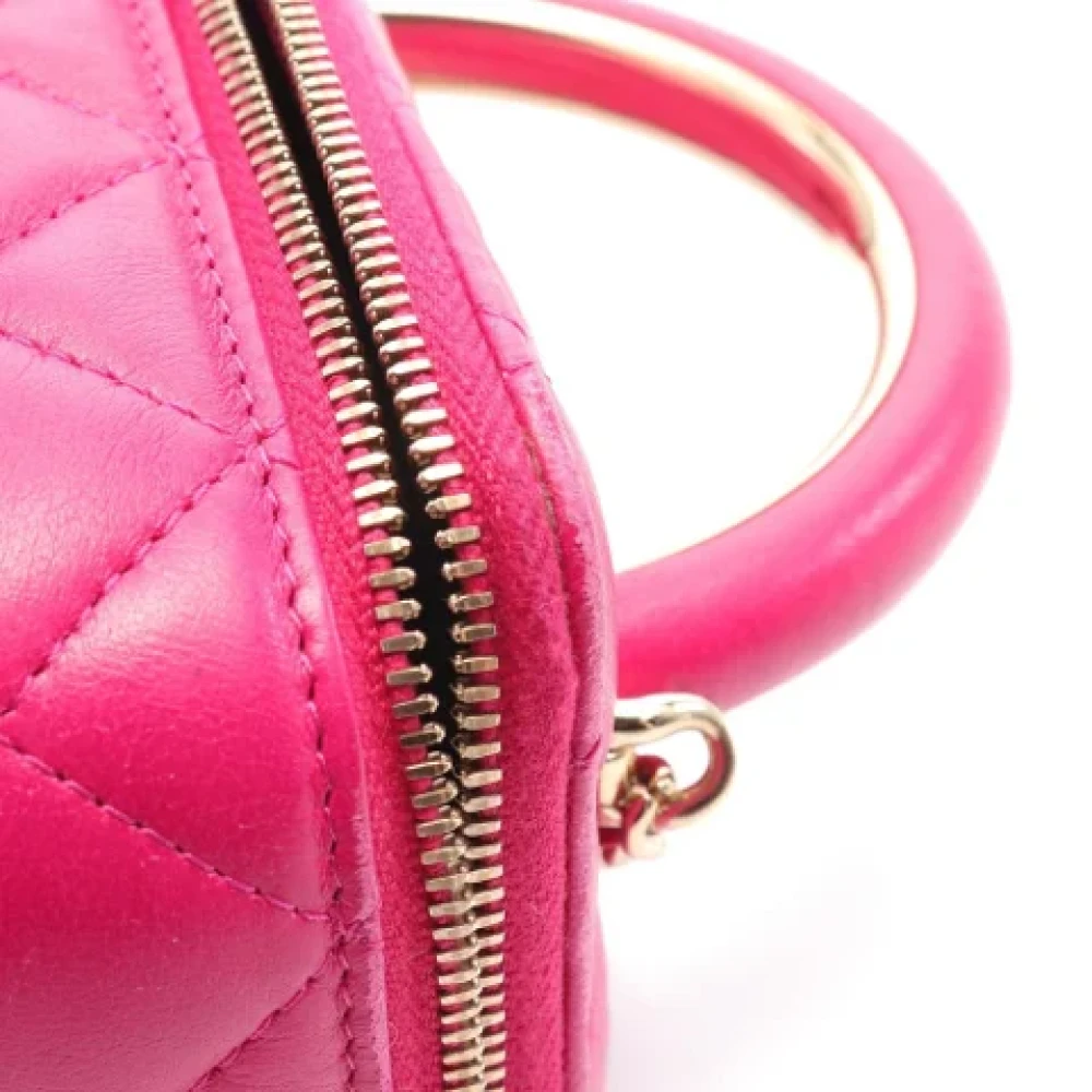 Chanel Vintage Pre-owned Leather chanel-bags Pink Dames