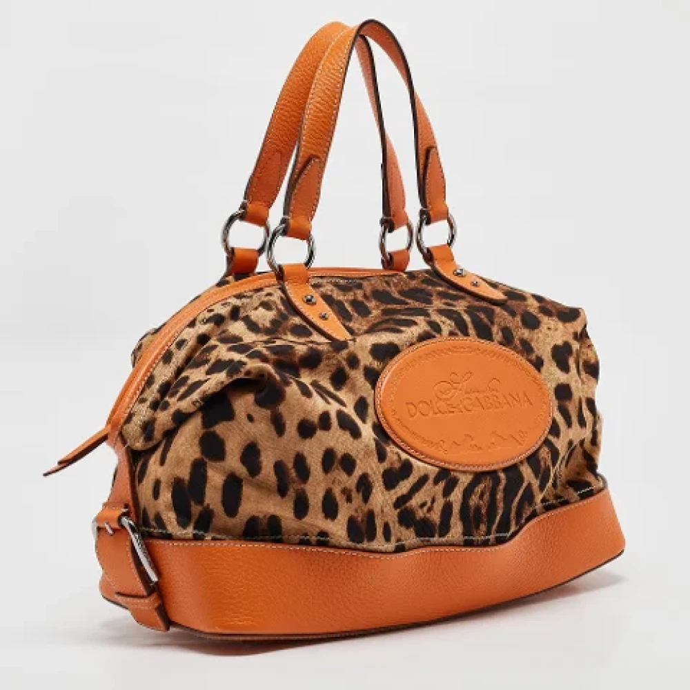 Dolce & Gabbana Pre-owned Fabric handbags Orange Dames