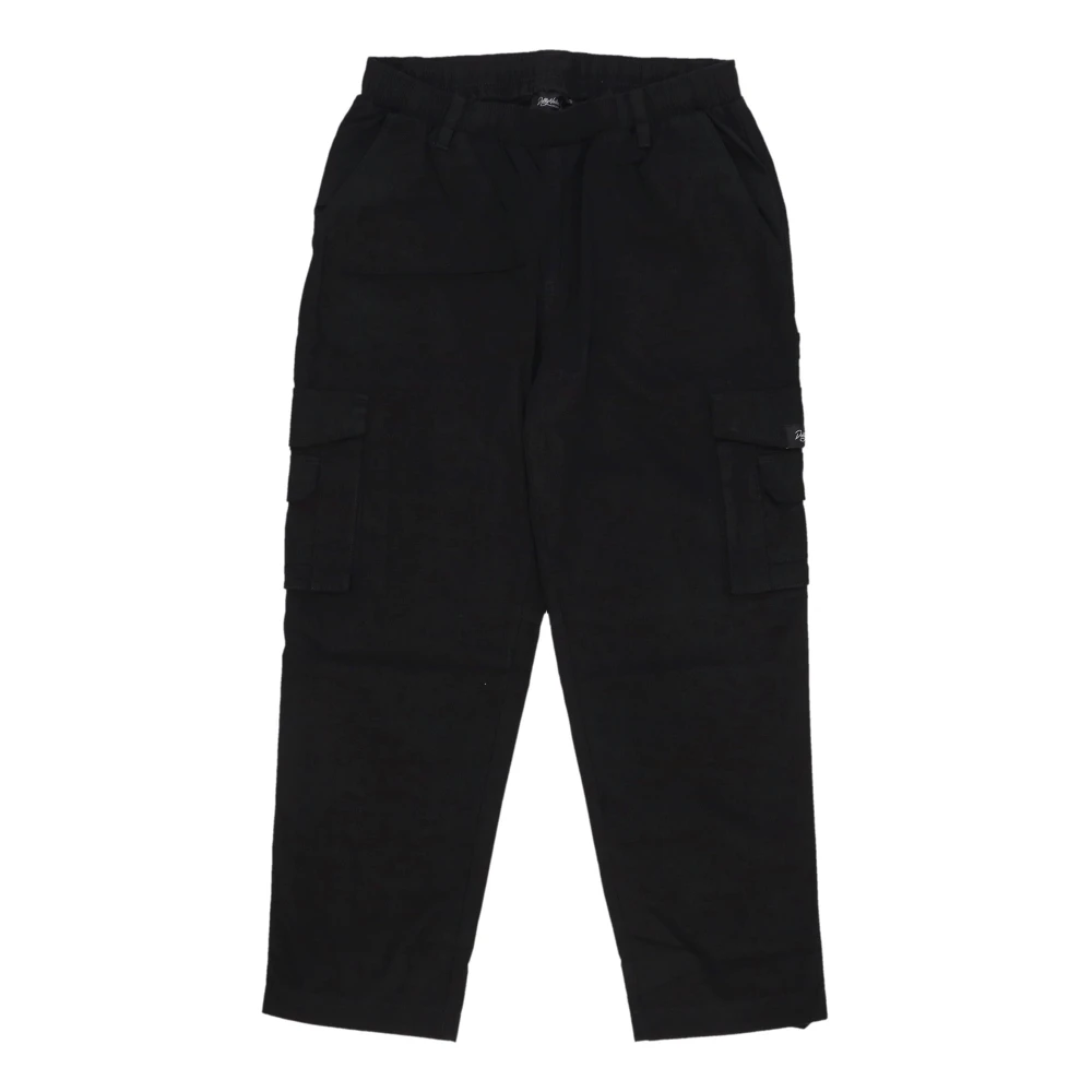 Dolly Noire Men's Black Ripstop Cargo Trousers
