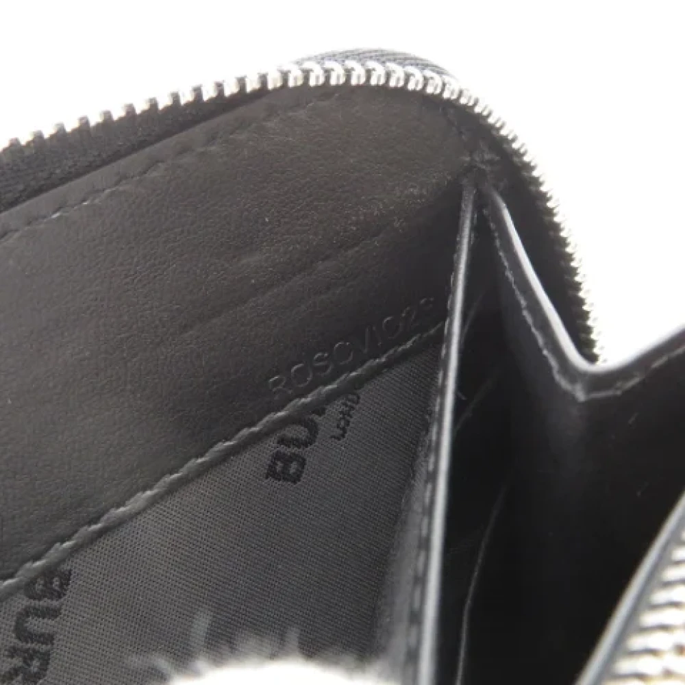 Burberry Vintage Pre-owned Leather wallets Black Dames