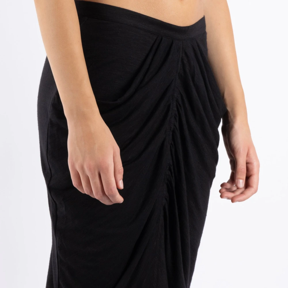 Isabel Marant Étoile Elegante Midi Rok in Zwart Black Dames