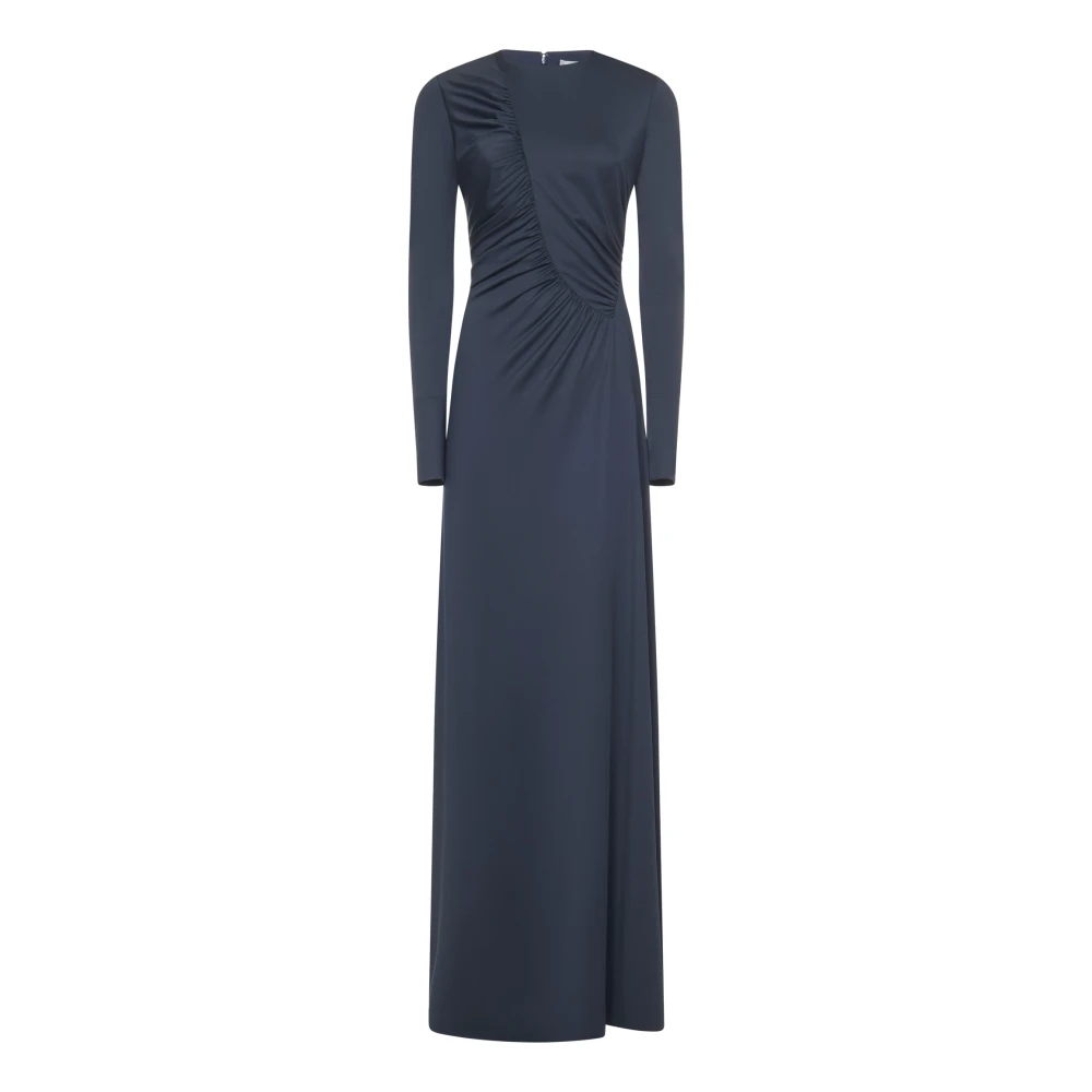 Victoria Beckham Blauwe Jurk Aw24 Elegante Avondkleding Blue Dames