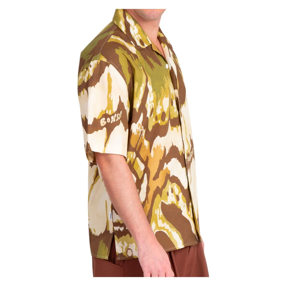 Bonsai Oversize Jungle Bowling Shirt Collectie Kleur Multicolor Heren