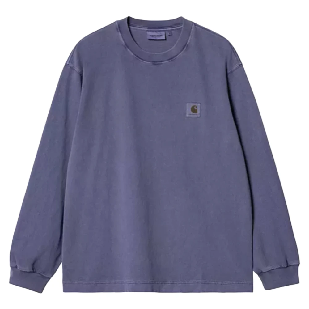 Carhartt WIP Ruimvallend T-shirt met lange mouwen Aura Blue Heren