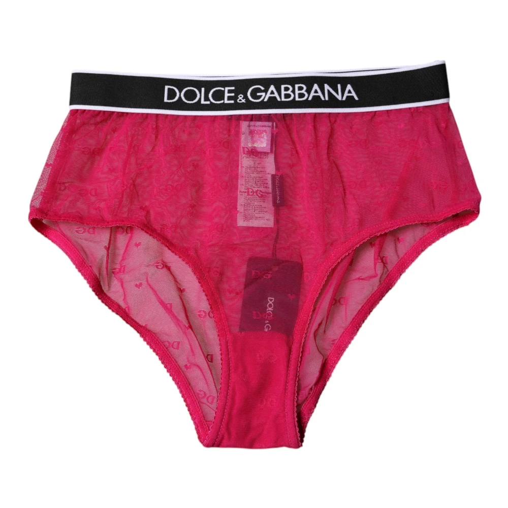 Dolce & Gabbana Women's Pink Mid Waist Panty - Underpants - S - Underwear
