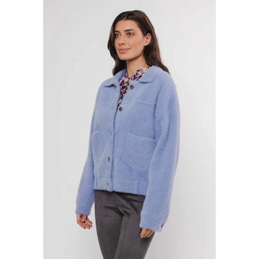 Rino&Pelle Boxy Bubbly Cloudy Jas Blue Dames