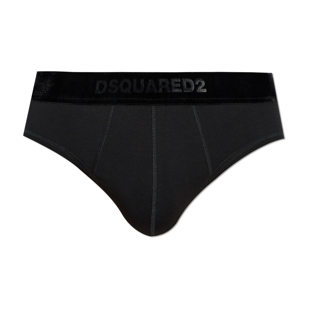 Dsquared2 Katoenen slips Black Heren