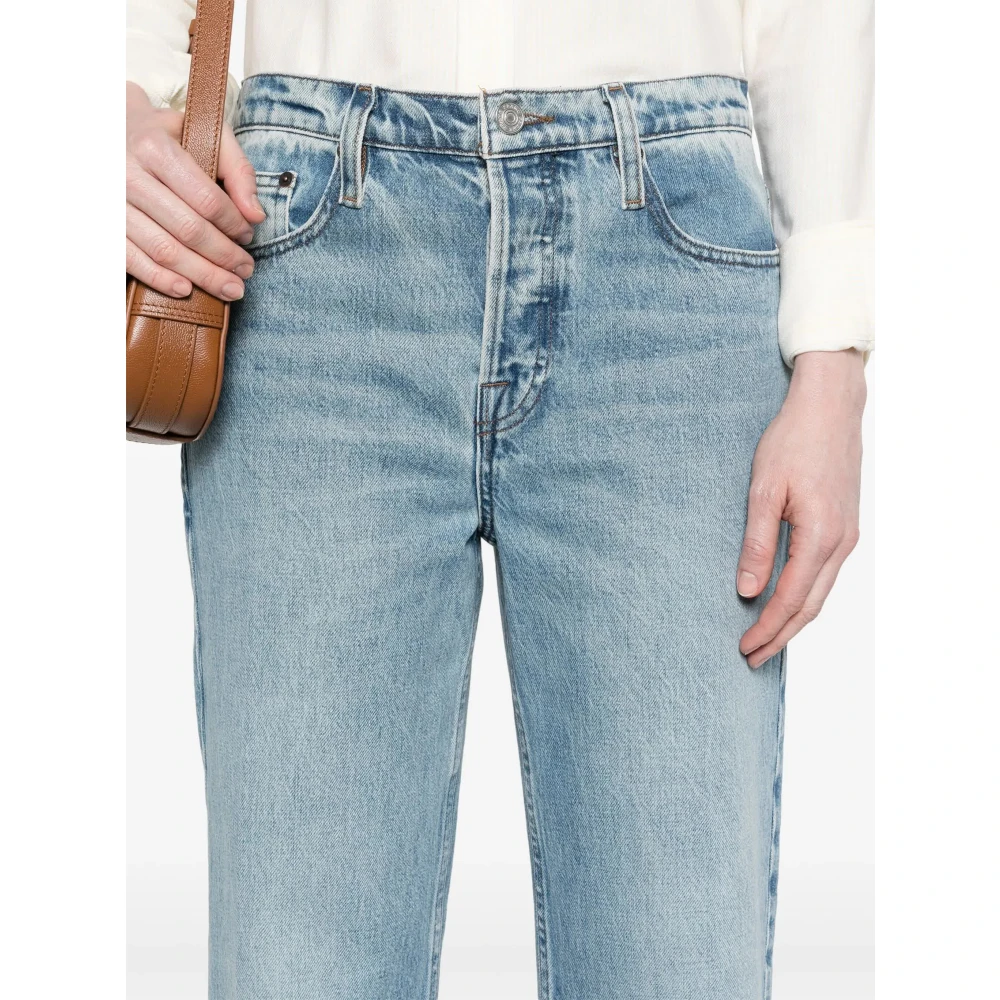 Frame Goddelijke Slouchy Straight Jeans Blue Dames