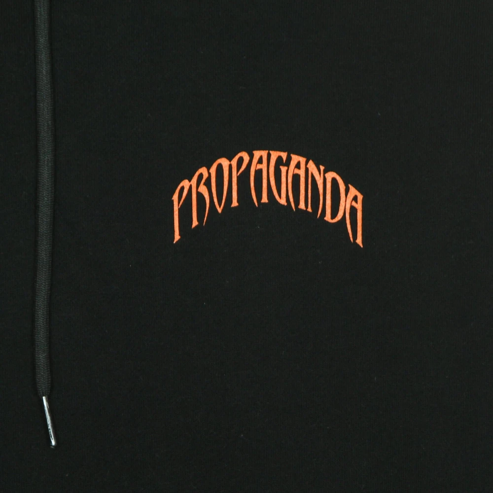 Propaganda Zwarte Skeleton Hoodie Lang Sweatshirt Black Heren