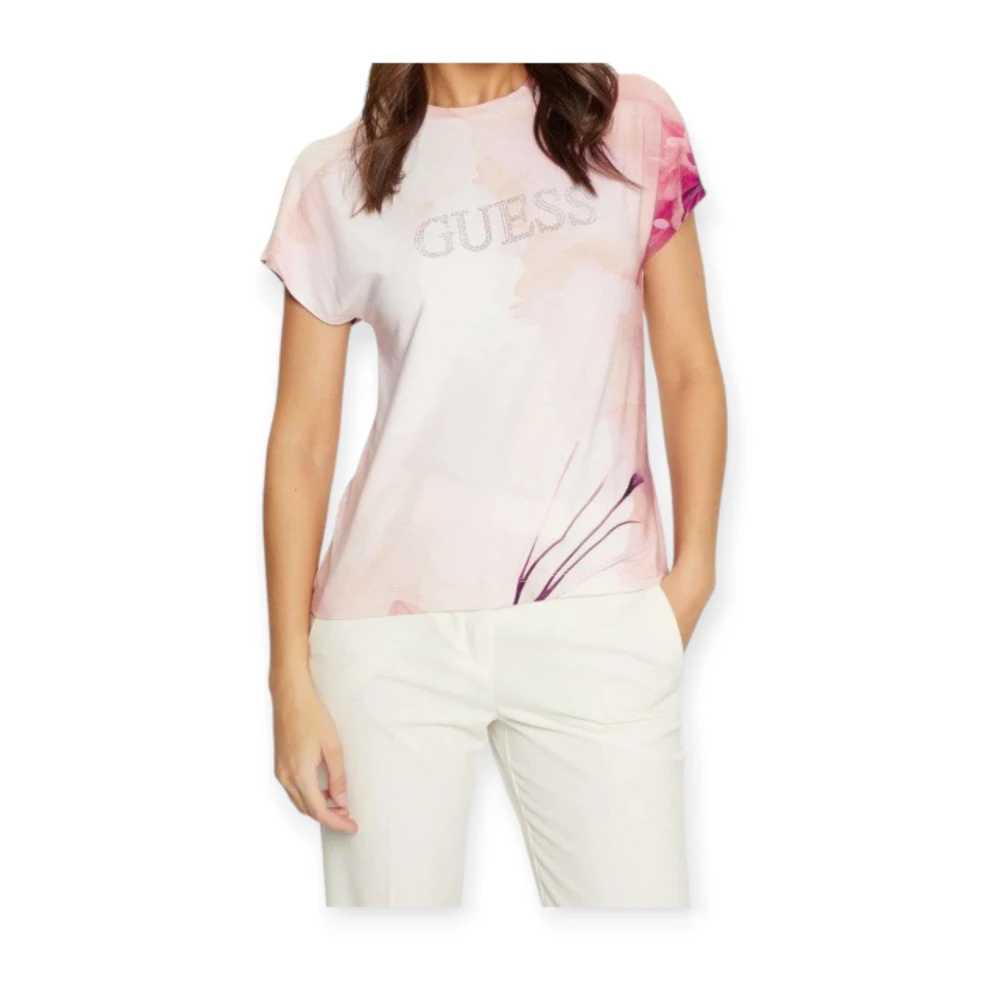 Guess Viscose T-shirt Pink Dames