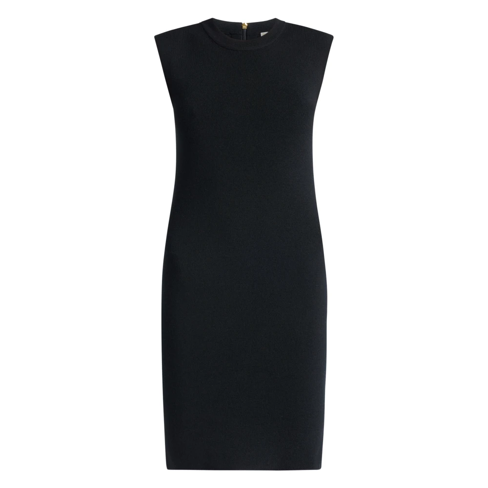 Michael Kors Zwarte Merino Cap Mini Jurk Black Dames