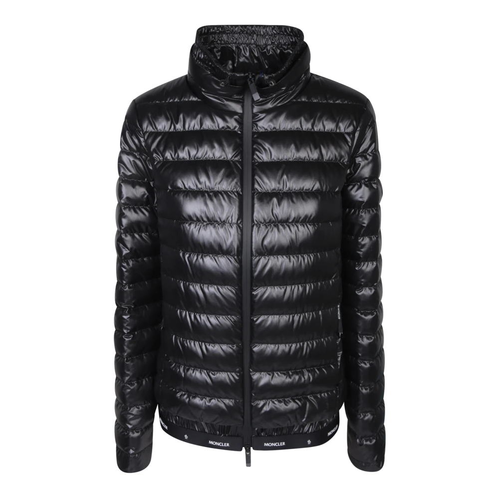 Moncler Luxe Veren-gevoerde Donsjas Black Dames