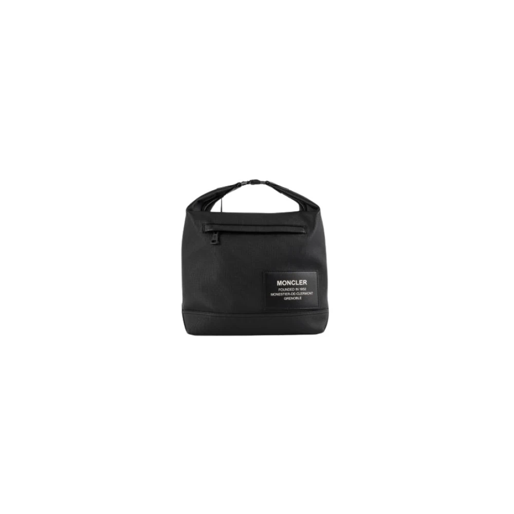 Moncler Nakoa Zwarte Tas met Gesp Sluiting Black Dames