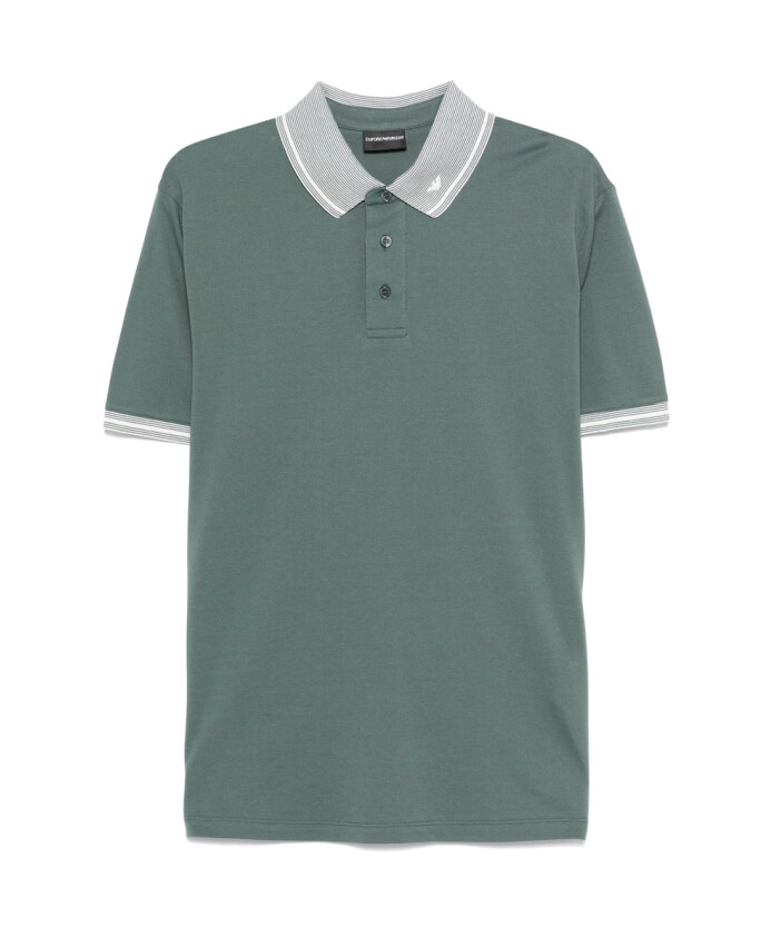 green-polo-sweater-with-stripe-trim