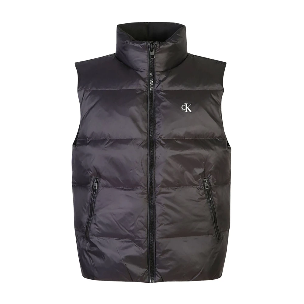 Calvin Klein Jeans Zwarte Gebreide Kleding voor Mannen Aw24 Black Heren