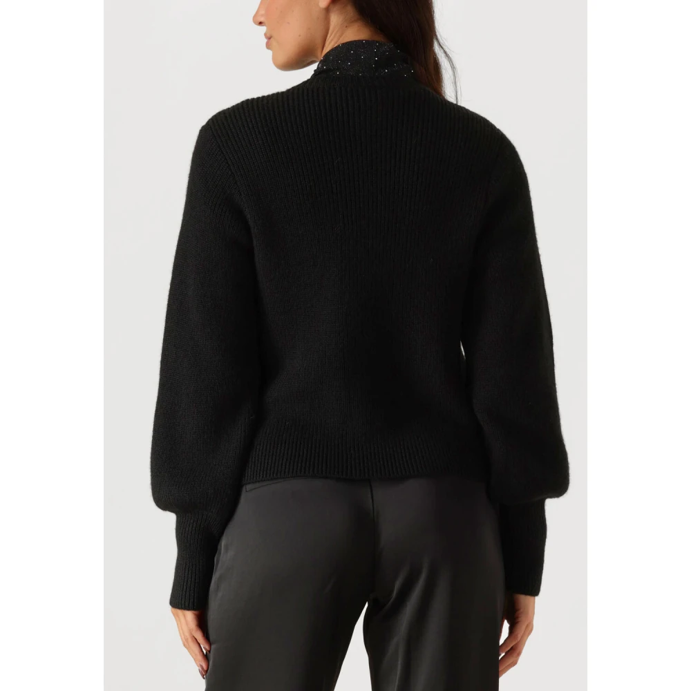 NEO NOIR Elegante Gebreide Vest Black Dames