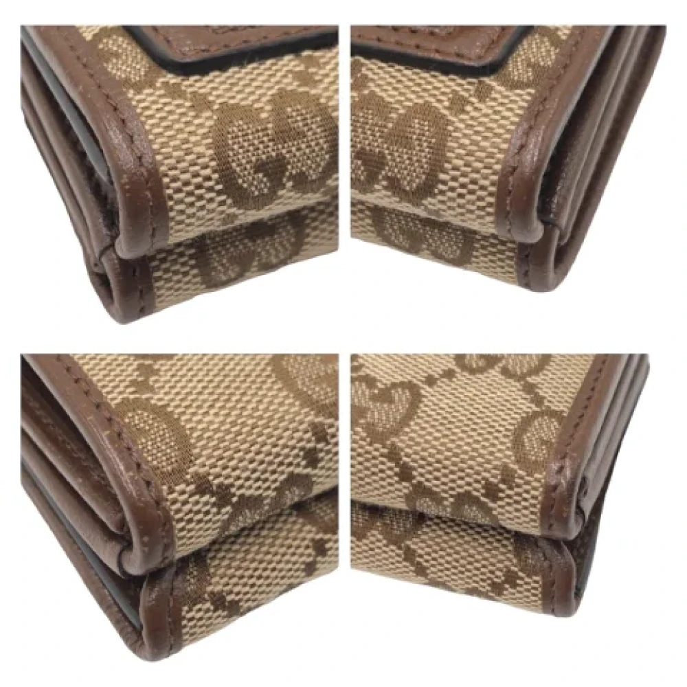Gucci Vintage Pre-owned Canvas wallets Brown Dames