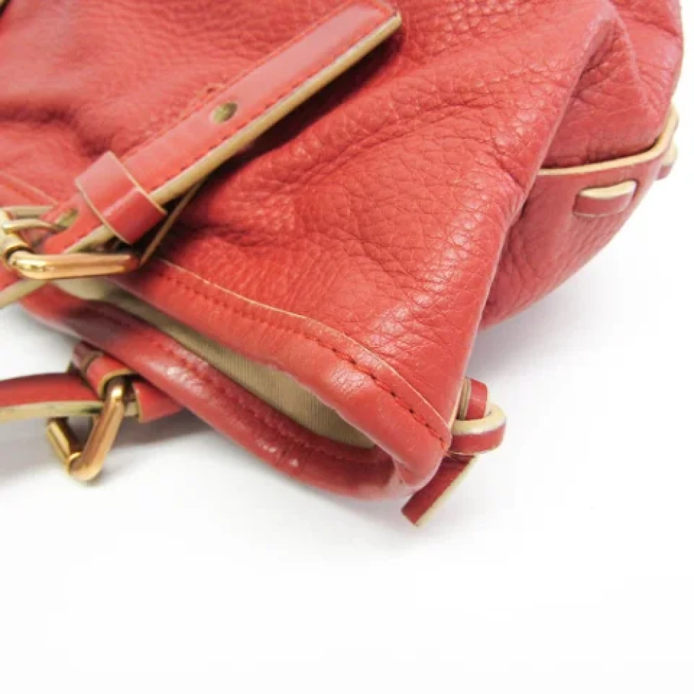 Chloé Pre-owned Leather handbags Red Dames